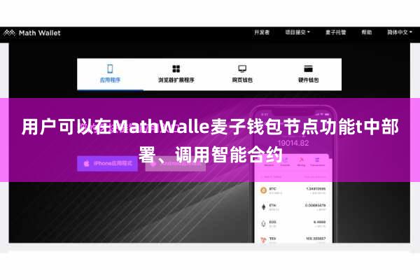 用户可以在MathWalle麦子钱包节点功能t中部署、调用智能合约