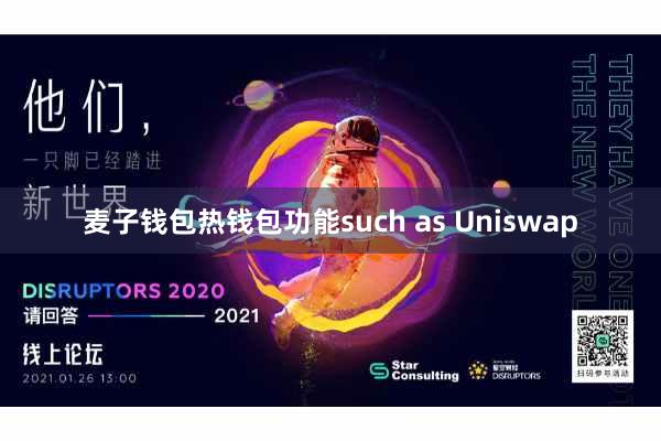 麦子钱包热钱包功能such as Uniswap
